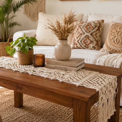 Macrame Table Runner