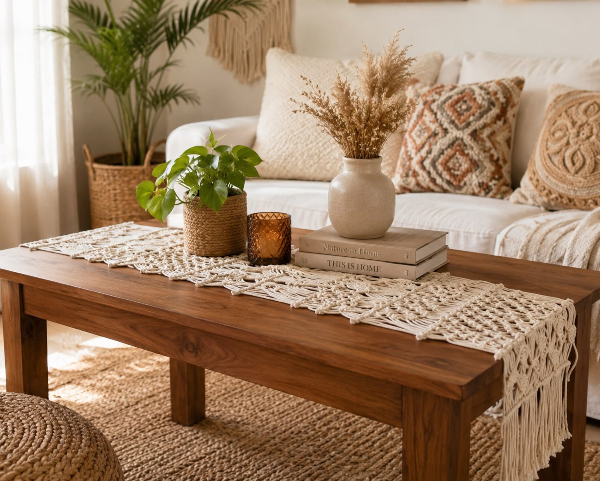 Macrame Table Runner