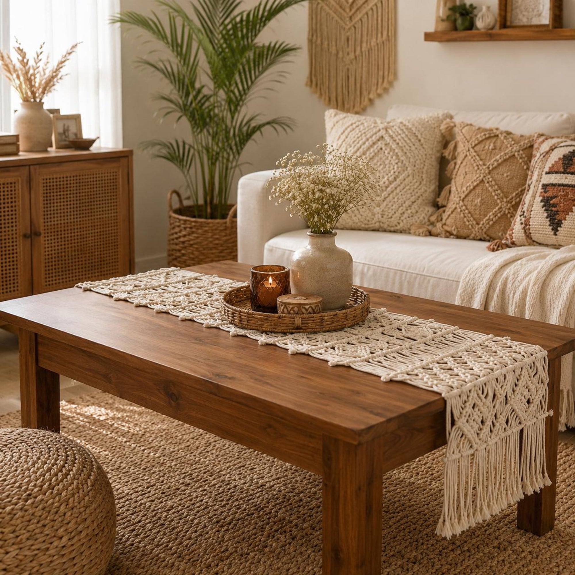 Macrame Table Runner