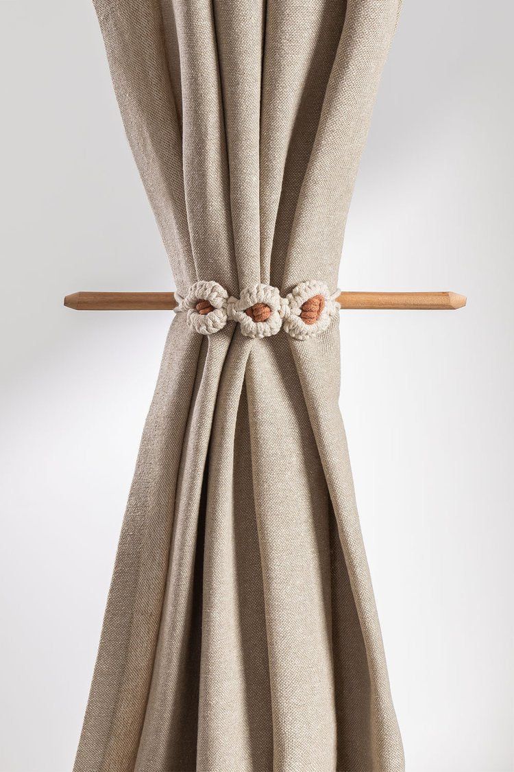 Curtain tie backs (set of 2) flat