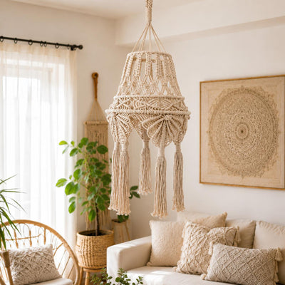 Macrame Chandelier Lamp Shade