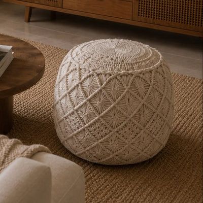 Macrame Pouf