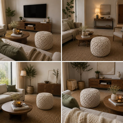 Macrame Pouf