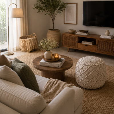 Macrame Pouf
