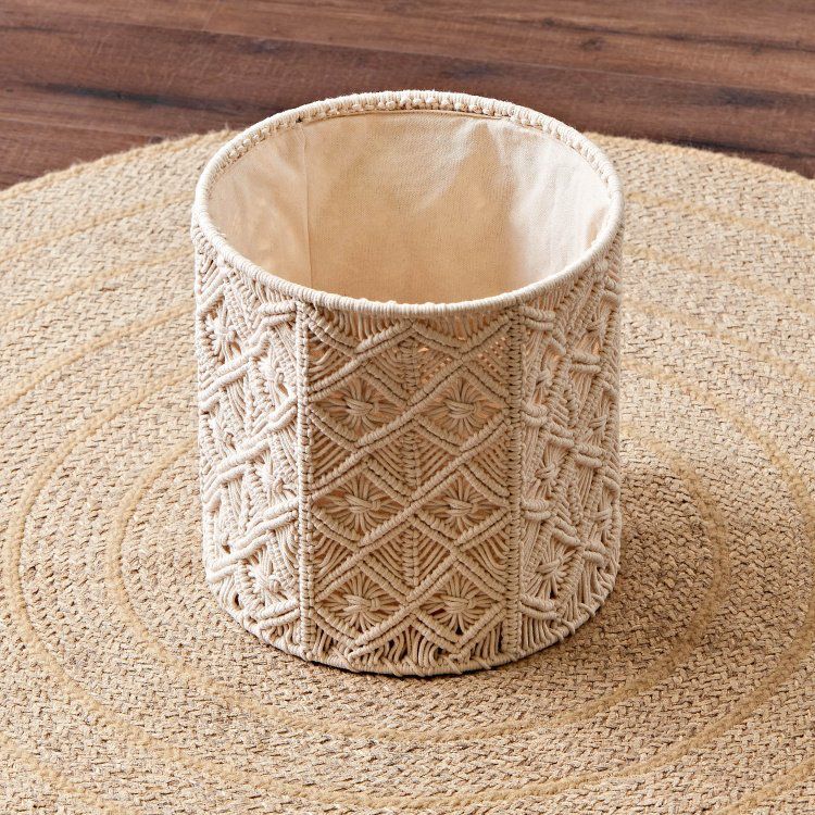 Macramet storage basket (25x25x27)
