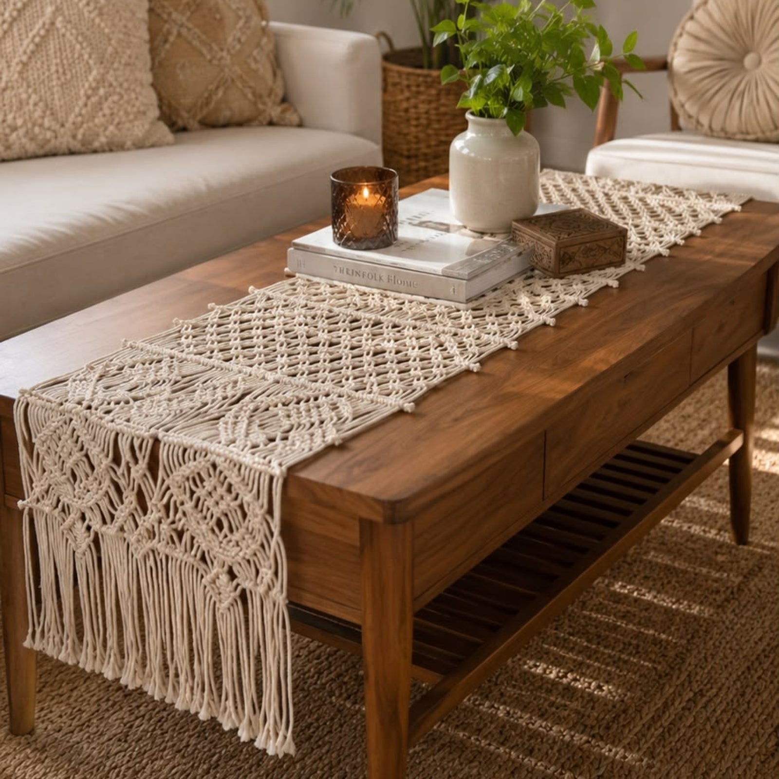 Macrame Table Runner