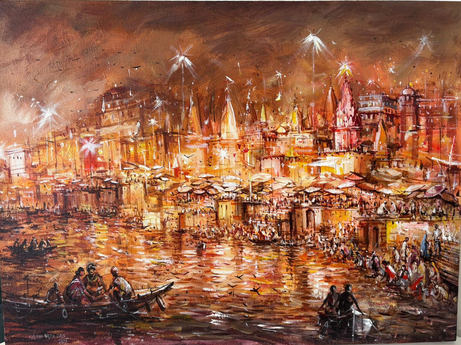 Dev Deepawali Glory at Banaras Ghat by Night