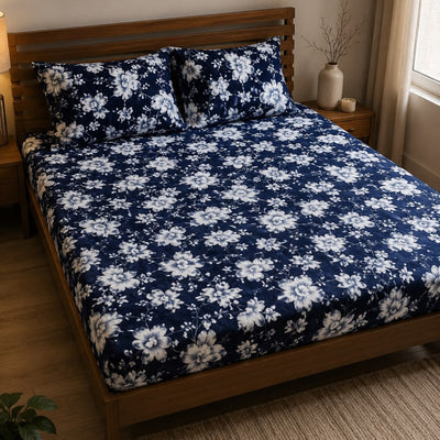 Velvet Bedsheet Blue