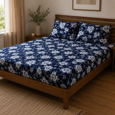 Velvet Bedsheet Blue