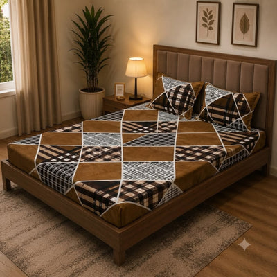Velvet Bedsheet Brown