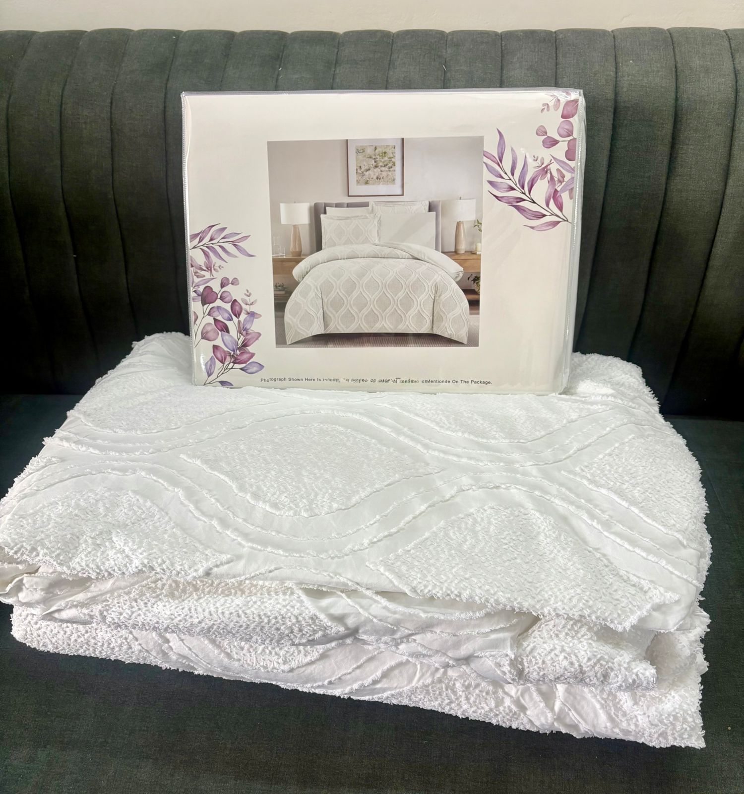 Premium Bed cover set - White