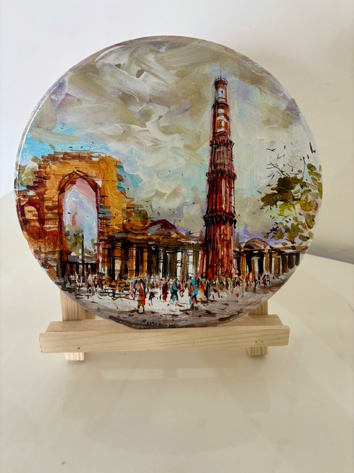 Handmade plate painting - Qutub Minar